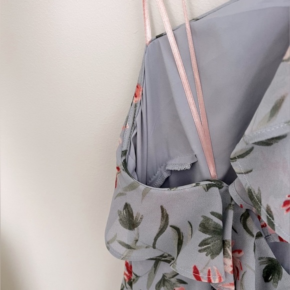 GAL MEETS GLAM - rare Ella Dress - Excellent condition (grey/blue floral) - Picture 9 of 14